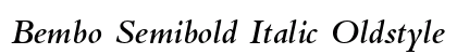 Bembo Semibold Italic Oldstyle Figures Preview