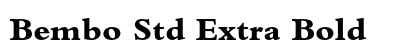Bembo Std Extra Bold Preview