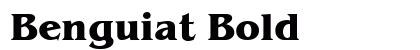 Benguiat Bold preview