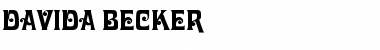 Davida Becker Regular Font