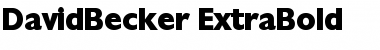 DavidBecker-ExtraBold Font