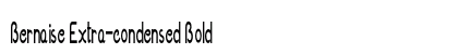 Bernaise Extra-condensed Bold Preview
