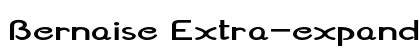 Bernaise Extra-expanded Bold Preview