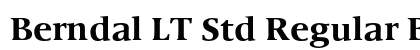 Berndal LT Std Regular Bold preview