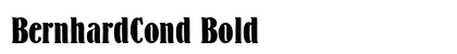 BernhardCond Bold preview