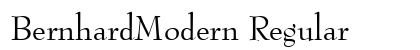 BernhardModern Regular preview