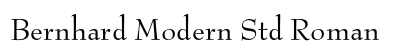 Bernhard Modern Std Roman preview