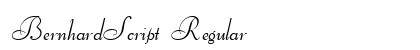 BernhardScript Regular preview