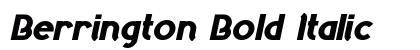 Berrington Bold Italic Preview