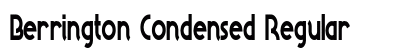 Berrington Condensed Regular Preview