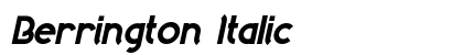 Berrington Italic Preview