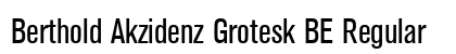 Berthold Akzidenz Grotesk BE Regular Preview