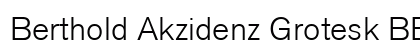Berthold Akzidenz Grotesk BE Regular Preview
