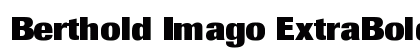 Berthold Imago ExtraBold Preview