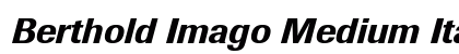 Berthold Imago Medium Italic Preview