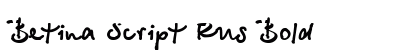 Betina Script Rus Bold preview