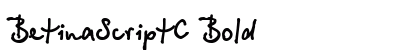 BetinaScriptC Bold preview