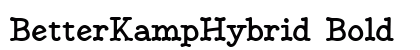 BetterKampHybrid Bold preview