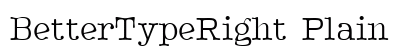 BetterTypeRight Plain Preview