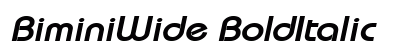 BiminiWide BoldItalic preview