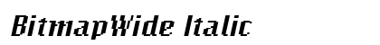 BitmapWide Italic Preview