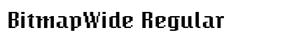 BitmapWide Regular preview