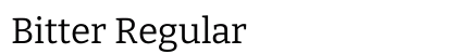 Bitter Regular Preview