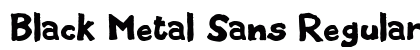Black Metal Sans Regular preview