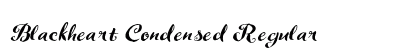 Blackheart Condensed Regular Preview