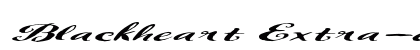 Blackheart Extra-expanded Italic preview