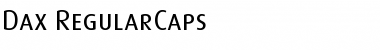 Dax-RegularCaps Regular Font