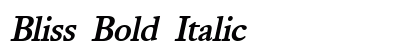 Bliss Bold Italic Preview