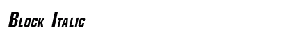 Block Italic Preview
