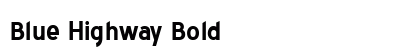 Blue Highway Bold preview