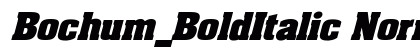 Bochum_BoldItalic Normal preview