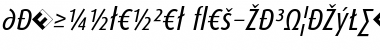 DaxCondensed-RegularItalicExp Font