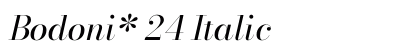 Bodoni* 24 Italic preview