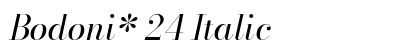 Bodoni* 24 Italic preview