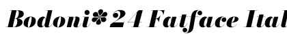 Bodoni* 24 Fatface Italic preview