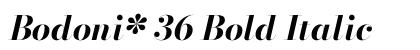 Bodoni* 36 Bold Italic Preview