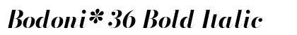Bodoni* 36 Bold Italic Preview
