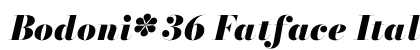 Bodoni* 36 Fatface Italic preview