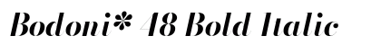 Bodoni* 48 Bold Italic Preview