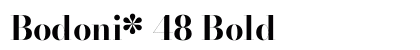 Bodoni* 48 Bold preview