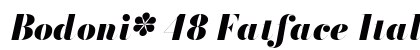 Bodoni* 48 Fatface Italic preview