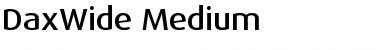 DaxWide Regular Font DaxWide Regular Font