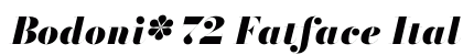 Bodoni* 72 Fatface Italic preview
