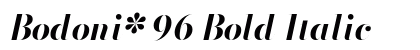 Bodoni* 96 Bold Italic Preview