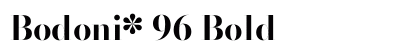 Bodoni* 96 Bold preview