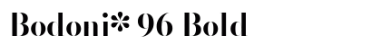 Bodoni* 96 Bold preview